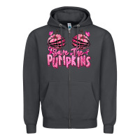 Smoke save the pumpkins breast cancer Zipper Hoodie - RanaPortraitStore