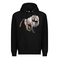 Black baboon Premium Hoodie - LillyAllenDesigns