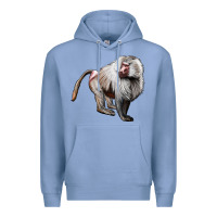 Colony Blue baboon Premium Hoodie - LillyAllenDesigns
