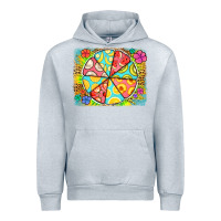 Heather Grey fruit plate Urban Hoodie - Jasminsmagicworld