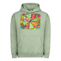 Pigment Oil Green fruit plate Urban Hoodie - Jasminsmagicworld