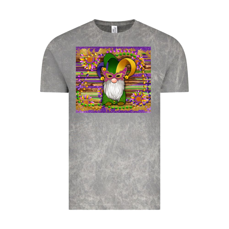 Mardi Gras Gnomes Mask Serape Sunflowers Vintage Tee by Artiststas | Teevron