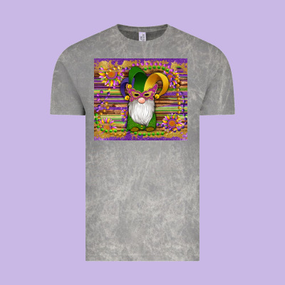 Mardi Gras Gnomes Mask Serape Sunflowers Vintage Tee Designed By Artiststas