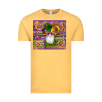 Vintage Mustard mardi gras gnomes mask serape sunflowers Vintage Tee - Artiststas