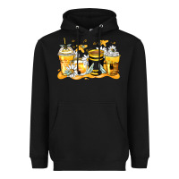 Black bumble bee coffee cups Heavyweight Hoodie - Zillion Design Studio