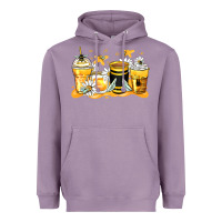 Lavender bumble bee coffee cups Heavyweight Hoodie - Zillion Design Studio