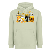 Matcha bumble bee coffee cups Heavyweight Hoodie - Zillion Design Studio