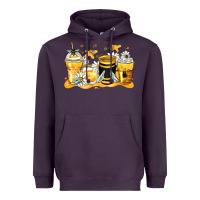 Bumble Bee Coffee Cups Heavyweight Hoodie | Teevron