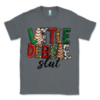 Charcoal Heather Little debbie slut Christmas Classic Tee - RanaPortraitStore