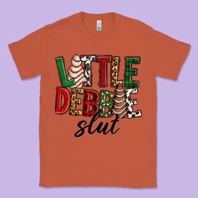 Little Debbie Slut Christmas Classic Tee Designed By Ranaportraitstore