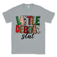 Heather Grey Little debbie slut Christmas Classic Tee - RanaPortraitStore