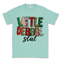 Seafoam Little debbie slut Christmas Classic Tee - RanaPortraitStore