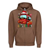 Chestnut christmas bus driver Zipper Hoodie - Zillion Design Studio