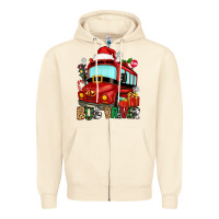 Sandshell christmas bus driver Zipper Hoodie - Zillion Design Studio
