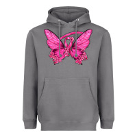 Storm Breast Cancer Butterfly Heavyweight Hoodie - texasbilliewilder