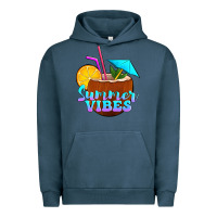 Pigment Midnight Navy summer vibes coconut drink Urban Hoodie - Jasminsmagicworld