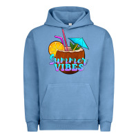 Pigment Pebble Blue summer vibes coconut drink Urban Hoodie - Jasminsmagicworld