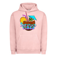 Pigment Salmon summer vibes coconut drink Urban Hoodie - Jasminsmagicworld