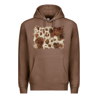 Chestnut cowhide background Premium Hoodie - BarkalooDesign