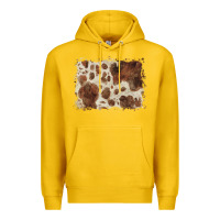 Lemon cowhide background Premium Hoodie - BarkalooDesign
