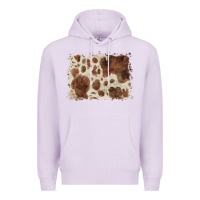 Lilac cowhide background Premium Hoodie - BarkalooDesign