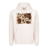 Pale Pink cowhide background Premium Hoodie - BarkalooDesign