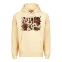 Pina Colada cowhide background Premium Hoodie - BarkalooDesign