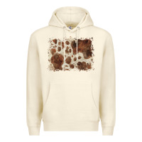 Sandshell cowhide background Premium Hoodie - BarkalooDesign
