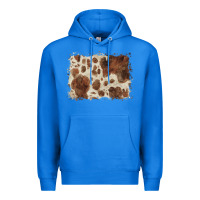 True Royal cowhide background Premium Hoodie - BarkalooDesign