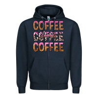 Navy coffee coffee coffee lover Zipper Hoodie - texasbilliewilder