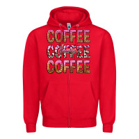 Red coffee coffee coffee lover Zipper Hoodie - texasbilliewilder