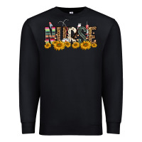 Black nurse sunflower Premium Sweatshirt - FaDigitalArtStudio