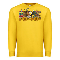 Lemon nurse sunflower Premium Sweatshirt - FaDigitalArtStudio