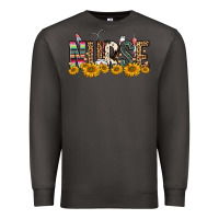 Smoke nurse sunflower Premium Sweatshirt - FaDigitalArtStudio