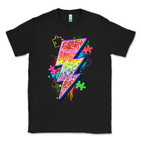 Black lightning bolt autism Classic Tee - Zillion Design Studio