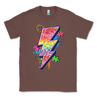Chestnut lightning bolt autism Classic Tee - Zillion Design Studio