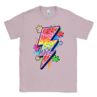 Lilac lightning bolt autism Classic Tee - Zillion Design Studio