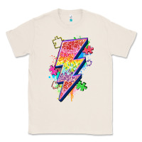 Natural lightning bolt autism Classic Tee - Zillion Design Studio
