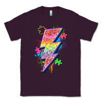 Plum lightning bolt autism Classic Tee - Zillion Design Studio