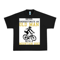 Black Never Underestimate An Old Man With A Mountain Bike Urban Heavy Tee - Bettercallsaul