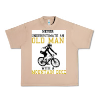 Burro Never Underestimate An Old Man With A Mountain Bike Urban Heavy Tee - Bettercallsaul