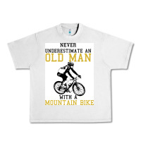 Lunar Rock Never Underestimate An Old Man With A Mountain Bike Urban Heavy Tee - Bettercallsaul