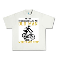 Pistachio Never Underestimate An Old Man With A Mountain Bike Urban Heavy Tee - Bettercallsaul