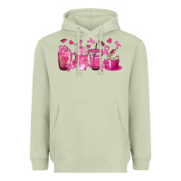 Matcha Breast Cancer Coffee Cups Heavyweight Hoodie - texasbilliewilder