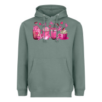 Sage Breast Cancer Coffee Cups Heavyweight Hoodie - texasbilliewilder