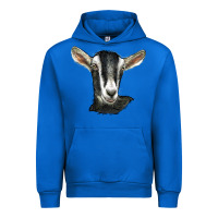 Cobalt alpine goat head Urban Hoodie - LillyAllenDesigns