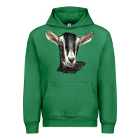 Emerald alpine goat head Urban Hoodie - LillyAllenDesigns