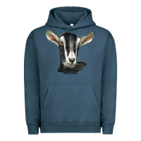 Pigment Midnight Navy alpine goat head Urban Hoodie - LillyAllenDesigns