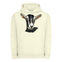 Pigment Pistachio alpine goat head Urban Hoodie - LillyAllenDesigns