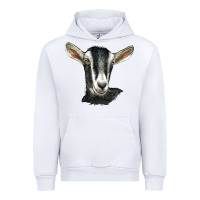 White alpine goat head Urban Hoodie - LillyAllenDesigns